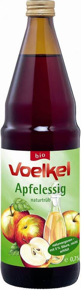 Äppelcidervinäger naturligt grumlig EKO 750 ml - VÖLKEL